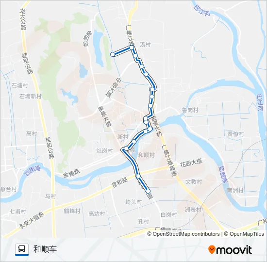 里03支线 Bus Line Map