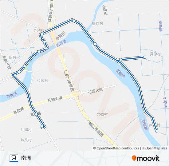 里06A路 Bus Line Map