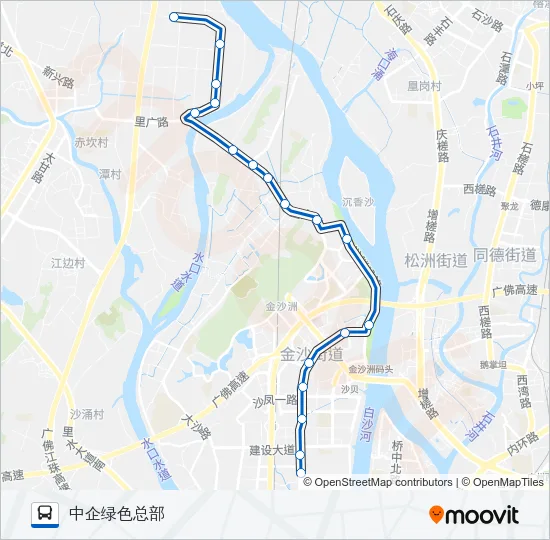 里07B路 Bus Line Map