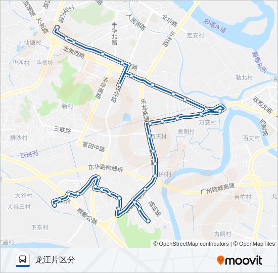公交374班车路的线路图