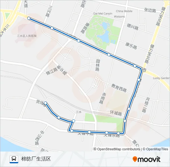 602路夜班 Bus Line Map