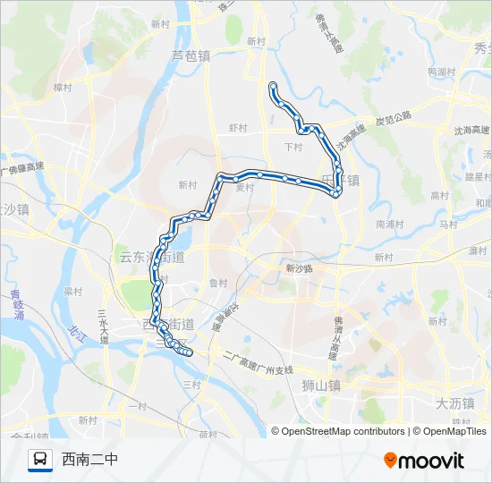 613路班车 Bus Line Map