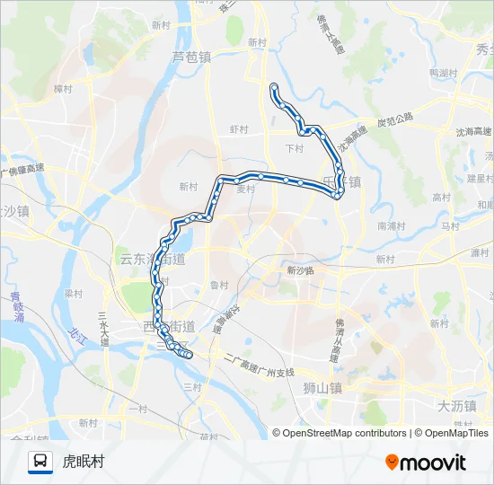 613路班车 Bus Line Map