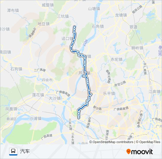 公交616班车路的线路图