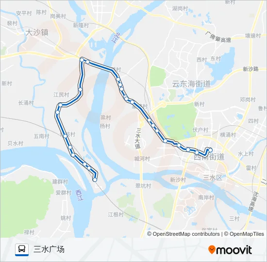 617路班车 Bus Line Map
