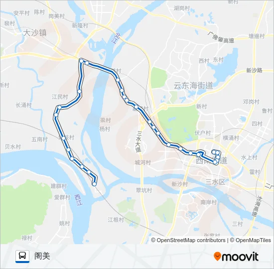 617路班车 Bus Line Map