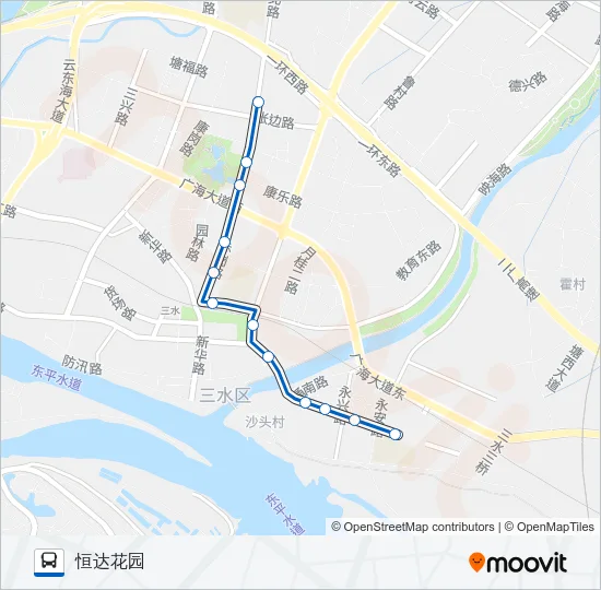 620路夜班 Bus Line Map