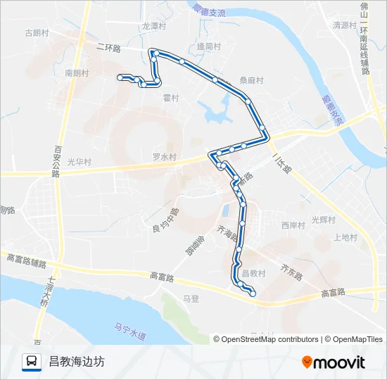 983路夜班 Bus Line Map