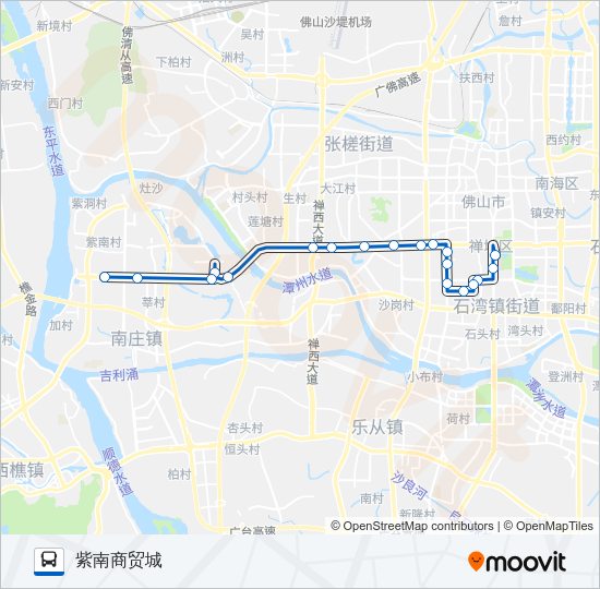 公交K1平峰线路的线路图