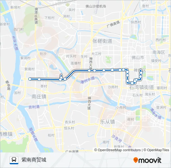 K1路平峰线 Bus Line Map