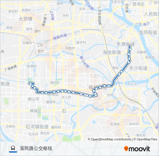 佛232B路 Bus Line Map