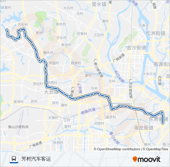 公交佛278短路的线路图