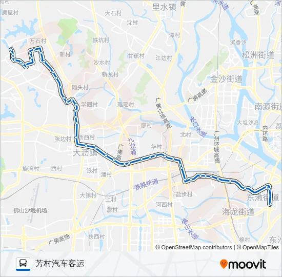 佛278短线 Bus Line Map