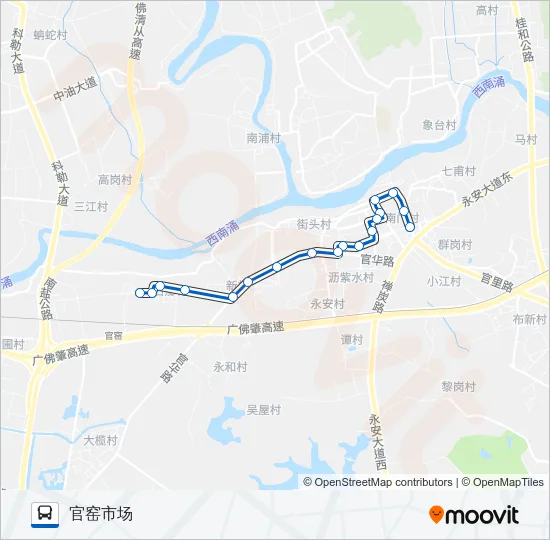 南高06A路 Bus Line Map