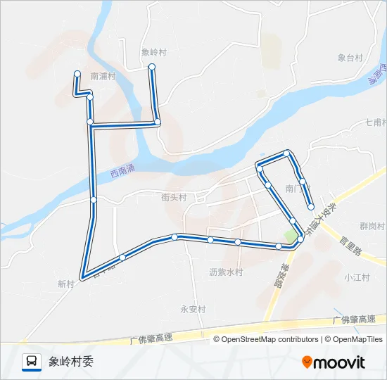 南高06B路 Bus Line Map