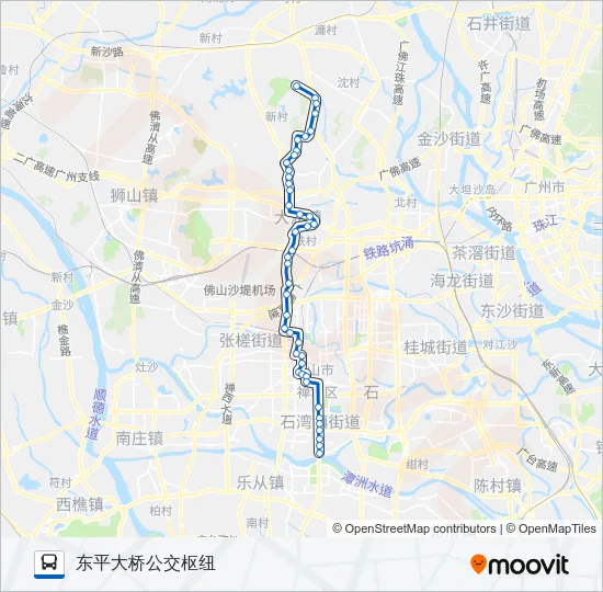 旅游城巴2线 Bus Line Map