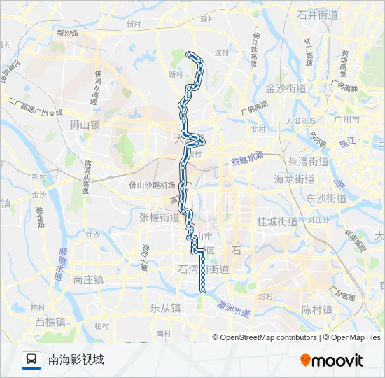 旅游城巴2线 Bus Line Map