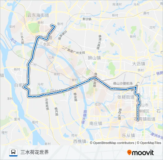 旅游城巴3线 Bus Line Map