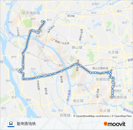旅游城巴3线 Bus Line Map