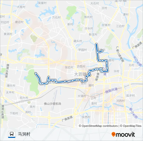 沥02路班车 Bus Line Map