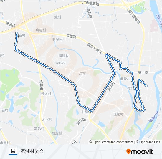 里02路班车 Bus Line Map