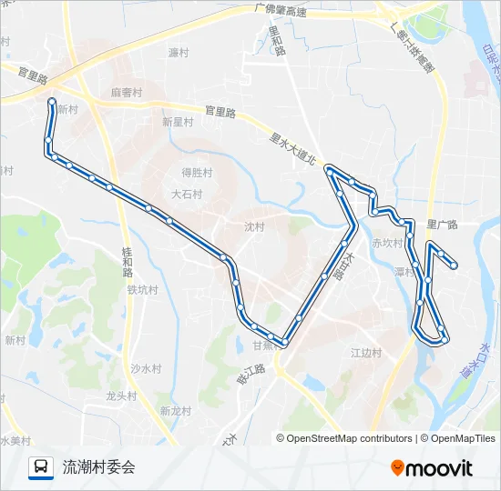公交里02班车路的线路图