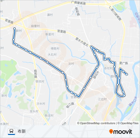 里02路班车 Bus Line Map