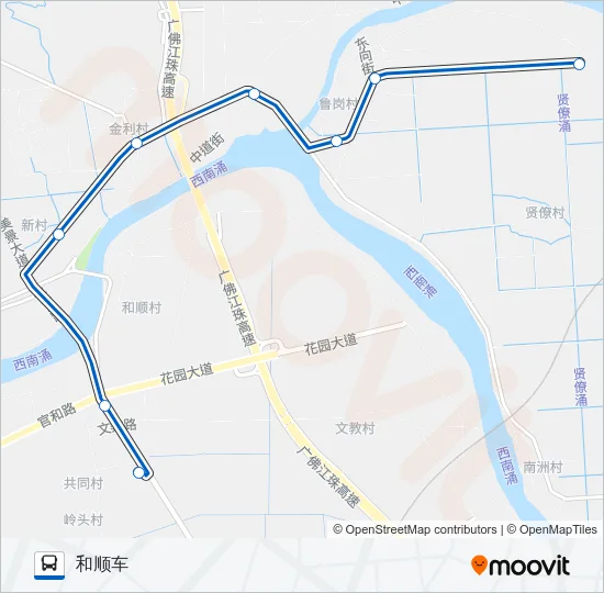 里06路B线 Bus Line Map