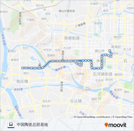公交154高峰线路的线路图