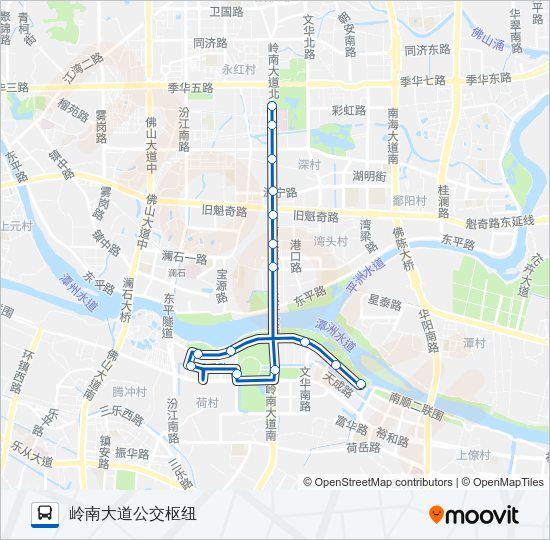 公交161下午班路的线路图