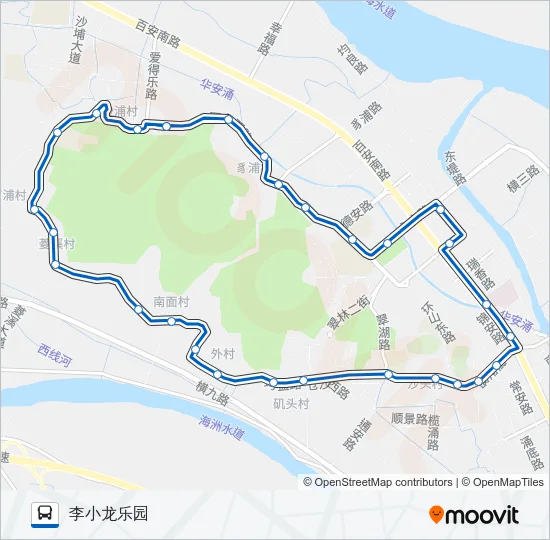 393路B方向 Bus Line Map