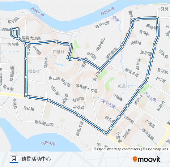 公交926A方向路的线路图