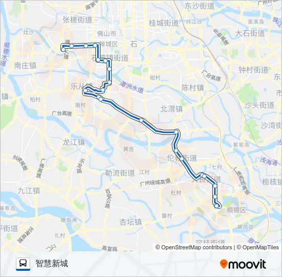 K807路快线 Bus Line Map