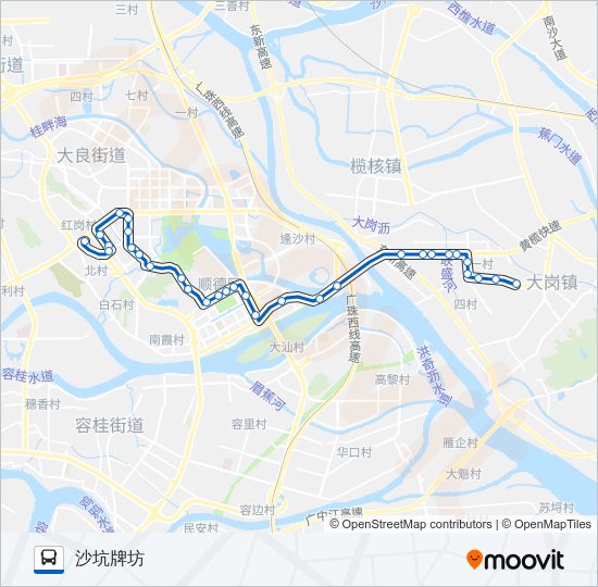 佛312路夜班 Bus Line Map