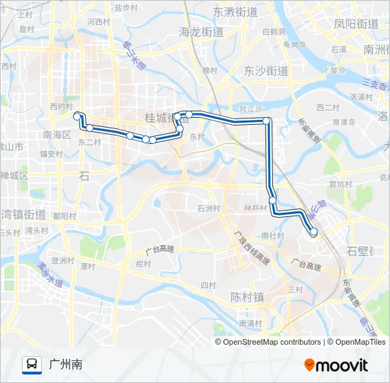 南海快3路短线 Bus Line Map