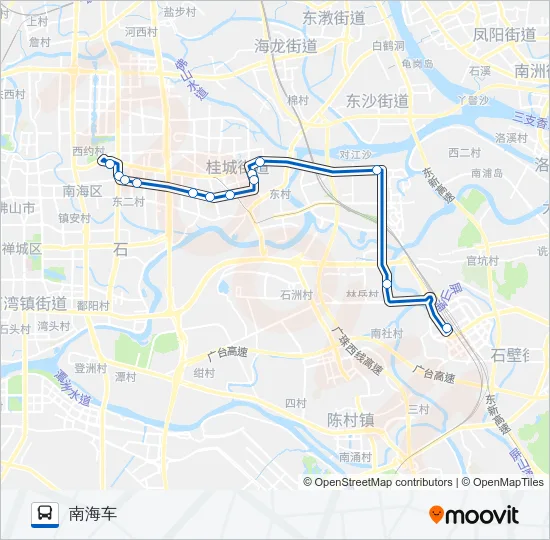 南海快3路短线 Bus Line Map