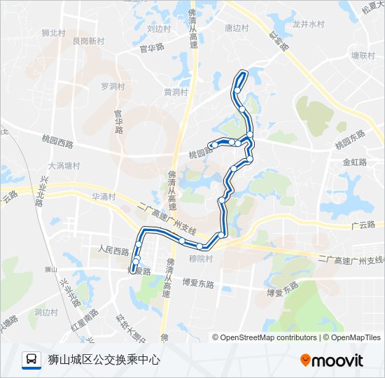 公交南高26班车路的线路图