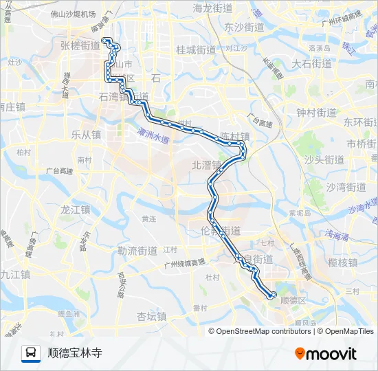 旅游城巴4A线 Bus Line Map