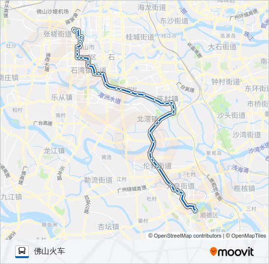 公交旅游城巴4A路的线路图