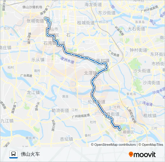 旅游城巴4A线 Bus Line Map