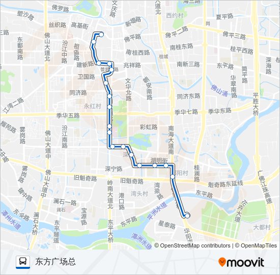 公交806夜班短线路的线路图