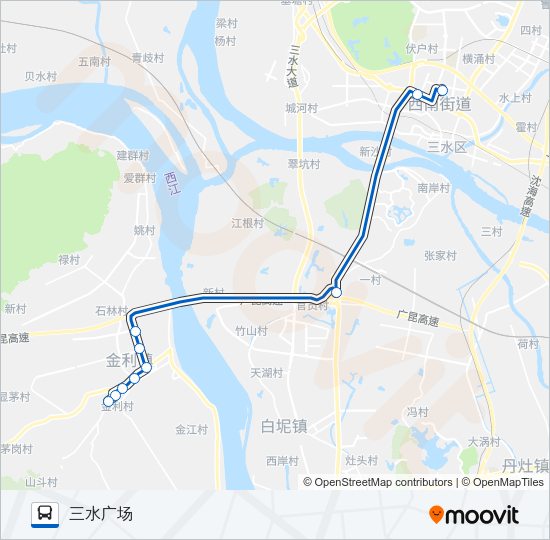 佛肇城巴803路 Bus Line Map