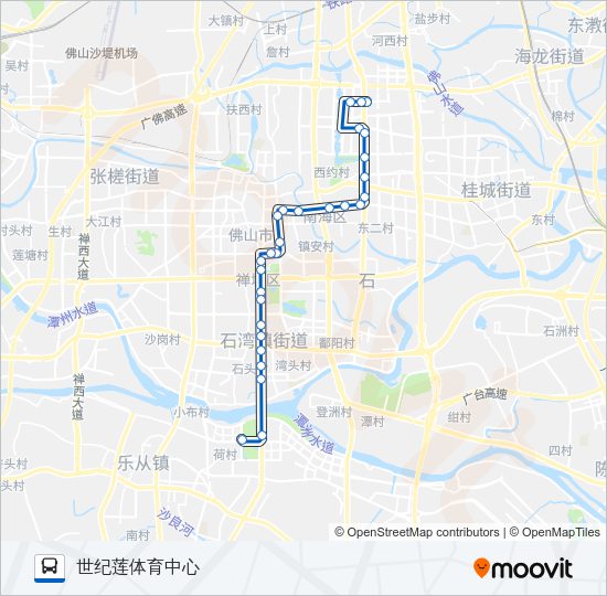 公交桂27保利东湾北班车路的线路图