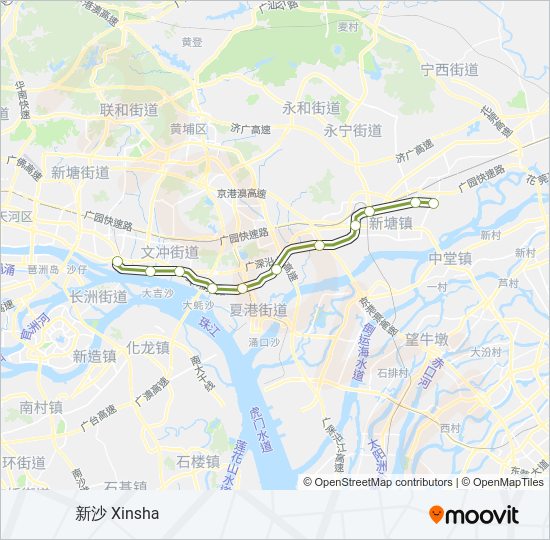 地铁13号 LINE 13路的线路图