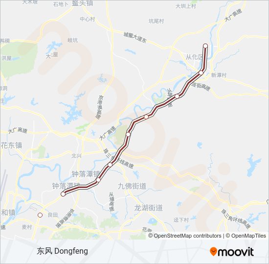 地铁14号 LINE 14路的线路图