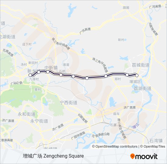 地铁21号 LINE 21路的线路图