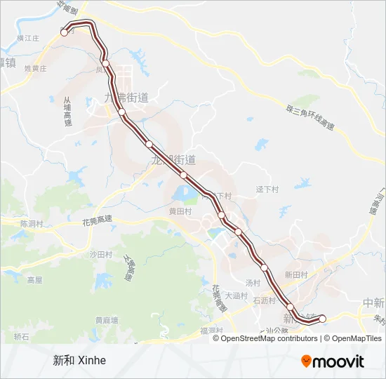 14号线 (知识城线) LINE 14 Metro Line Map