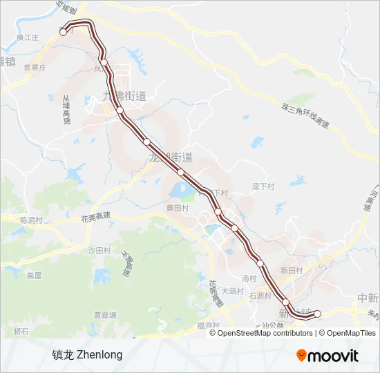 14号线 (知识城线) LINE 14 Metro Line Map