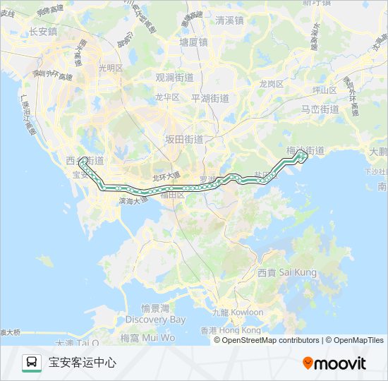 公交M191路的线路图