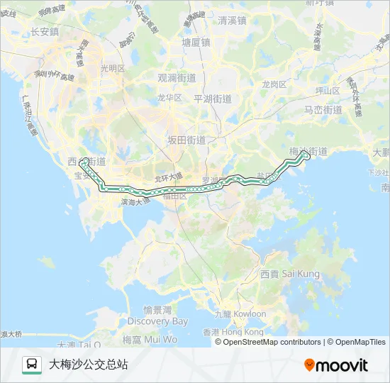 M191 Bus Line Map